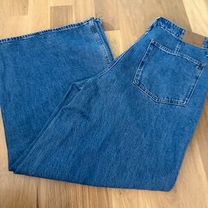 Madewell Blue Flare Wide Leg Jeans with Classic Appeal